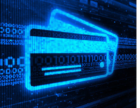 Photo showing secure card transactions